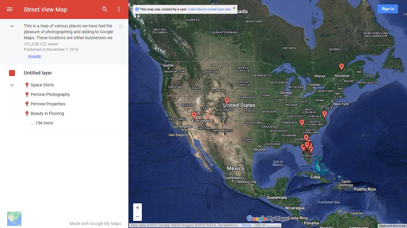 Street View Map - Google My Maps